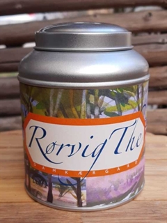 Rørvig te i dåse - orange ramme